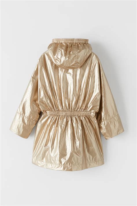 Zara Metallic Raincoat 57343279 307