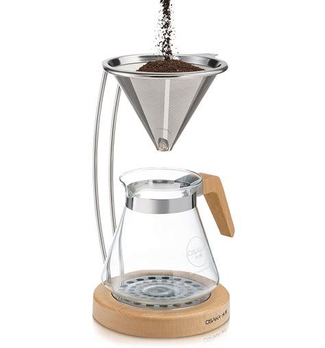 Osaka Pour Over Coffee Dripper With Wood Stand Full