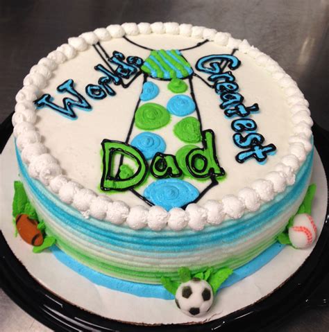 These homemade cakes for father's day are a dessert and gift all in one. World's Greatest Dad Father's Day DQ ice cream cake | My ...