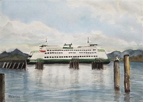 The Way To Whidbey Island Painting By M Carlen Fine Art America