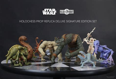 Star Wars Prop Replica Holochess Character Statues By Regal Robot