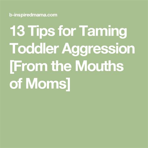13 Tips For Taming Toddler Aggression From The Mouths Of Moms