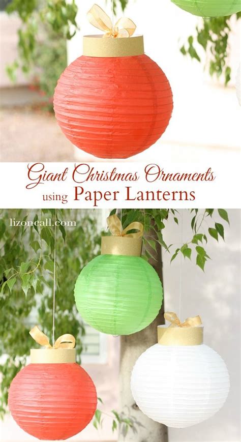 Paper Lantern Christmas Ornaments Giant Christmas