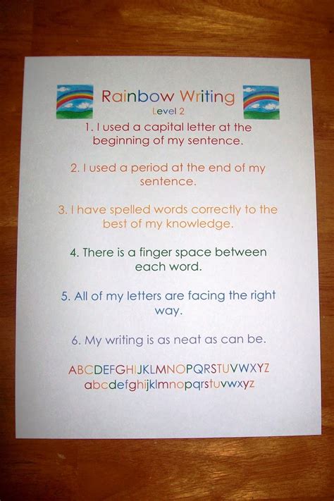Rainbow Writing Every Star Is Different