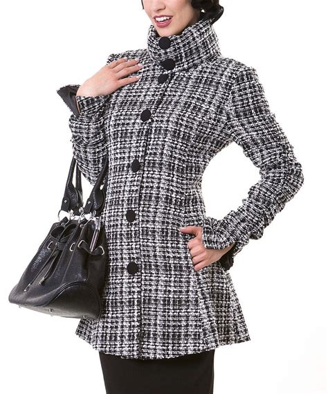 Another Great Find On Zulily Tatyana Black And White Jazzy Coat Women