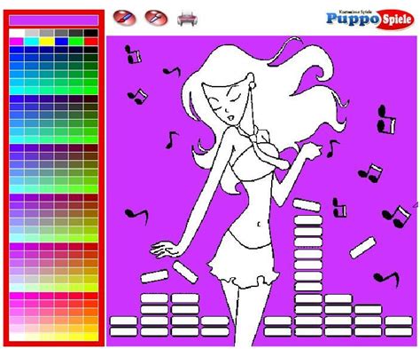 Dancing Girl Friv Coloring Game Girl Dancing Color Games Free