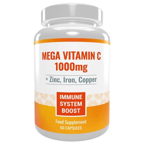 Vitamin c ima važnu ulogu u jačanju imunog sistema. Mega Vitamin C 1000mg Zinc Iron Copper - Immune Boost