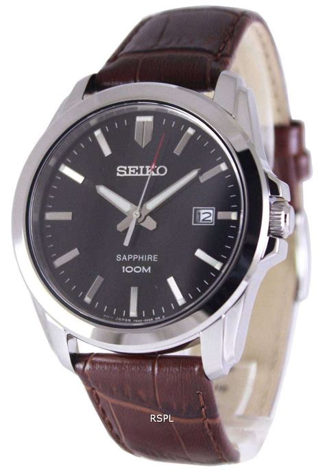 Mreurio quartz wrist watch rose gold with diamonds ebay. Seiko Neo Classic Quartz Sapphire 100M SGEH49P2 Men's Watch - DownUnderWatches