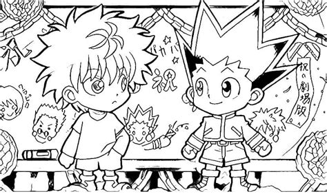 Chibi Killua And Gon Coloring Page Download Print Or Color Online