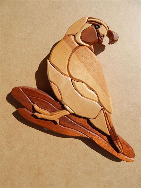 Quail Wood Intarsia Wall Hanging Handcrafted Scroll Saw Art Etsy