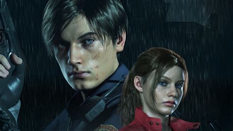 Leon And Claire In Resident Evil 2 Hd Games 4k