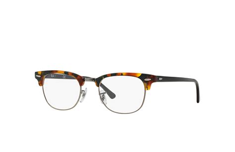 clubmaster fleck optics eyeglasses with green havana frame rb5154 ray ban®