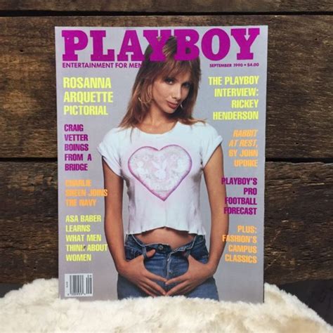 Playboy Magazine September 1990 Rosanna Arquette Pictorial