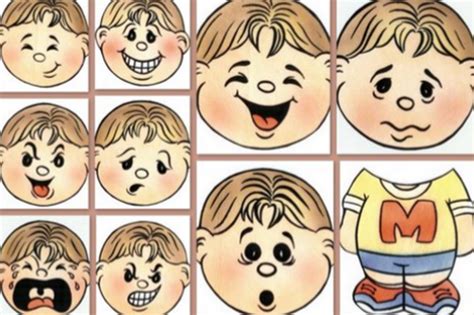 Cósmico Paine Gillic Todos Los Días Caras De Las Emociones Para Niños