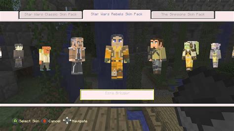 Xbox Minecraft Star Wars Rebels Skin Pack Review Youtube