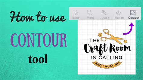 How To Use Contour Feature Cricut Design Space Beginner Youtube