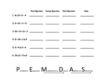 All answers are in the range of 1 through 25. Order Of Operations worksheet by Math Lady | Teachers Pay ...