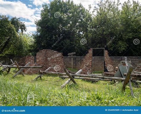 World War Ii Trench Reconstruction Stock Image Image Of Conflict