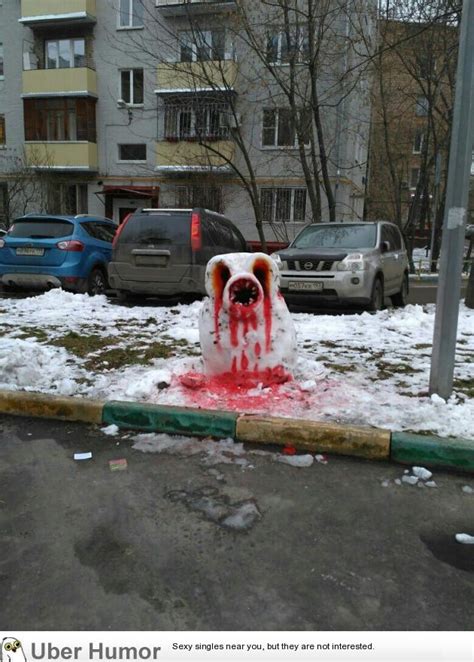 Trina closed her eyes and counted to twenty; Meanwhile in Russia. Today we built a snowman. You know ...
