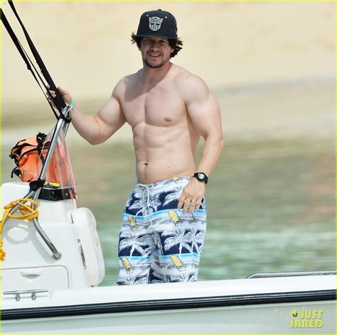 Mark Wahlberg Shows Off Ripped Shirtless Body In Barbados Photo