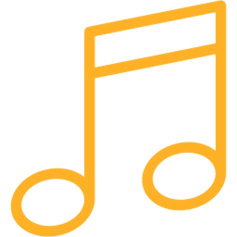 Download High Quality Music Notes Transparent Orange Transparent Png
