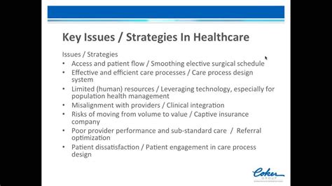 Strategic Planning For Hospitals And Healthcare Systems Youtube