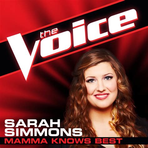 Sarah Simmons Mamma Knows Best The Voice Performance Lyrics