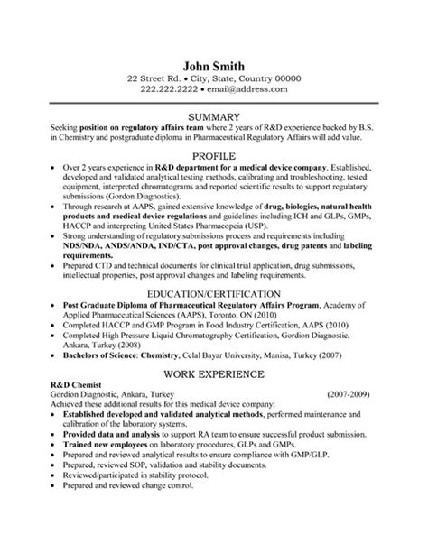chemist resume template premium resume samples
