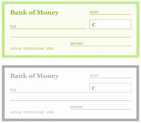 Personal Check Template Word In 2020 With Images Blank