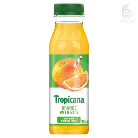 Tropicana Orange Juice With Bits 300ml Locally Best