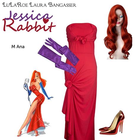Lularoe Disneybounding Jessica Rabbit Who Framed Roger Rabbit Inspired Halloween Costume By