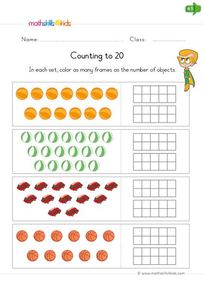 Counting Worksheet 1 20