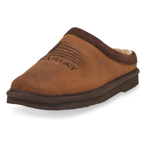 Guide Gear Men S Suede Moccasin Slippers 706775 Slippers At Sportsman S Guide