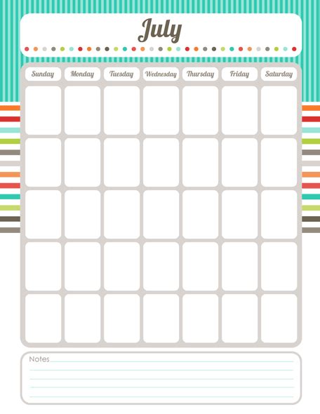 Organizing Calendar The Harmonized House Project Free Printable