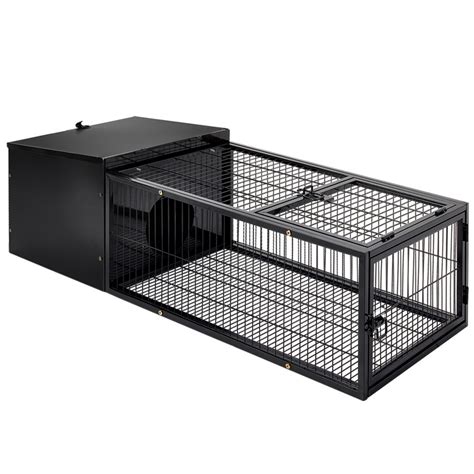 Medium Metal Rabbit Hutch Pet Rabbit Cage Indoor Hamster Enclosure