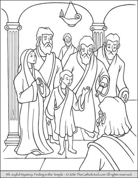 Coloring Page Jesus In The Temple