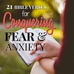 21 Bible Verses for Conquering Fear and Anxiety - Peaceful Home