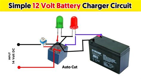 On Video Simple 12 Volt Battery Charger Automatic Cut Off 12v Battery