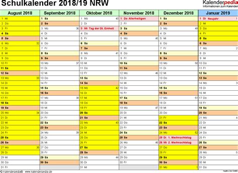 Kami sudah menyiapkan template kalender 2020 yang bisa kalian download secara gratis. Schulkalender 2018/2019 NRW für Word