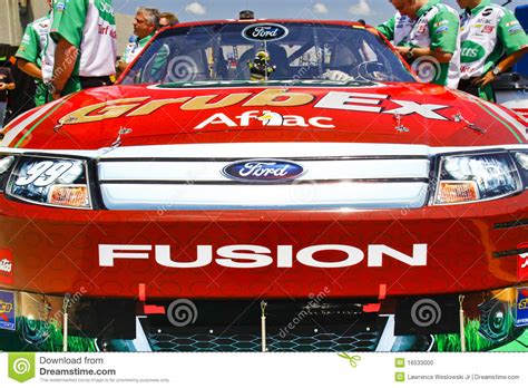 An authorized gaming partner of nascar. NASCAR - Sponsors Grub X Aflac Ford Fusion Editorial Image ...
