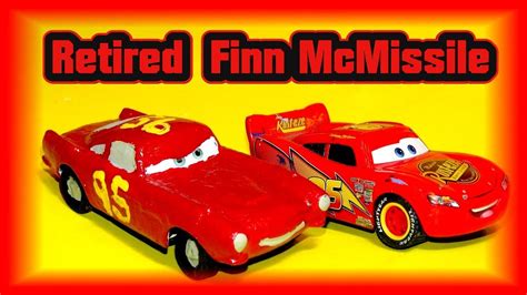 Pixar Cars Custom Retired Finn Mcmissile In Lightning Mcqueen Colors Youtube