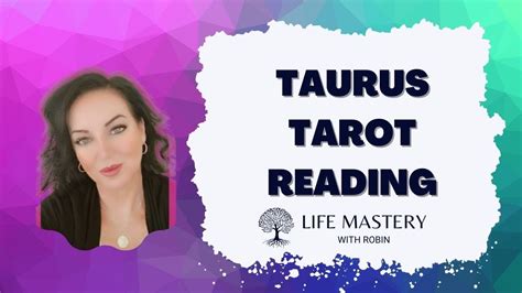 Taurus Tarot Reading Youtube