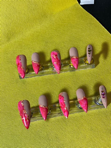 Pretty In Pink Press Ons Etsy