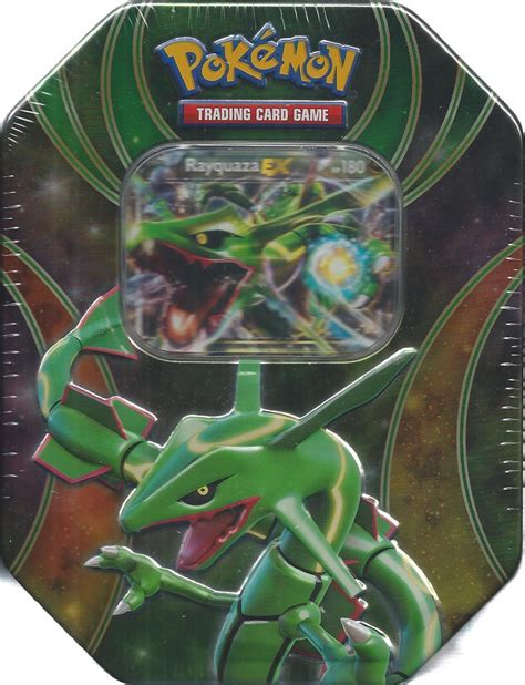 Pokemon Xy Powers Beyond Rayquaza Ex Collectors Tin In Stock
