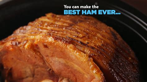 In a small saucepan add the ham to a large roasting pan. Crock-Pot Brown Sugar Glazed Ham | Recipe | Christmas ham recipes, Ham, Ham glaze brown sugar