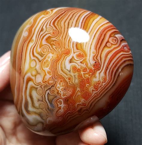 Top Beatiful Polished Silk Banded Agate Crystallace Agatered Etsy
