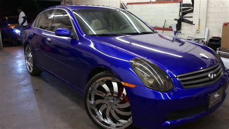 Wrapped Infiniti G35 On 22s Done By Wrap Starz Of Memphis Youtube