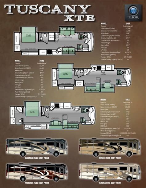 2014 Tuscany Luxury Diesel Motorhomes By Thor Motor Coach