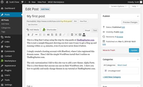 How To Add Links To Your Wordpress Blog · The Blog Starter The Blog Starter
