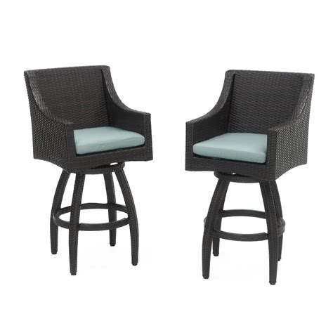We've got great deals on outdoor bar chairs. RST Brands Deco All-Weather Wicker Motion Patio Bar Stool ...